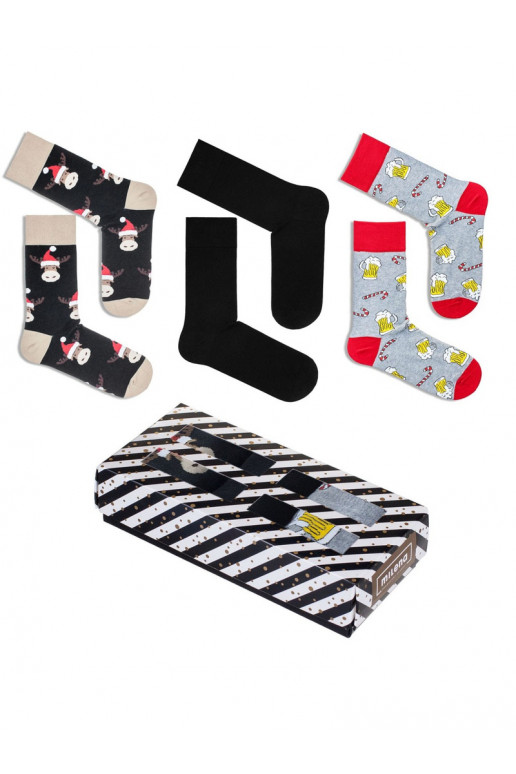 Set ŚIniąteczny Skarpety 3 Paren Het heeftnnen IN Pudełku