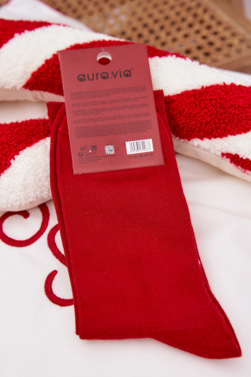 Skarpety Het heeftnnen Kerstmis Met Kerstman Merry Christmas rood 2