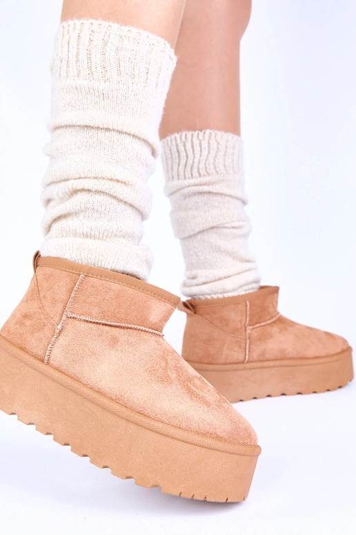 Rudi platform sneeuwlaarzen met bont...