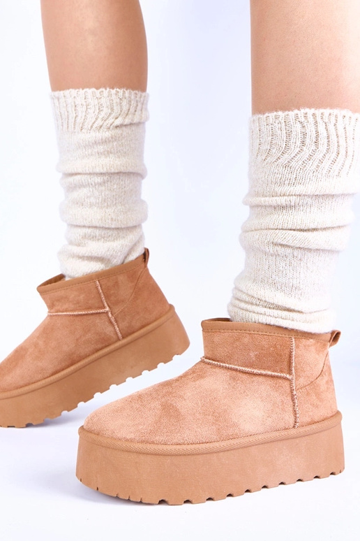 Rudi platform sneeuwlaarzen met bont...