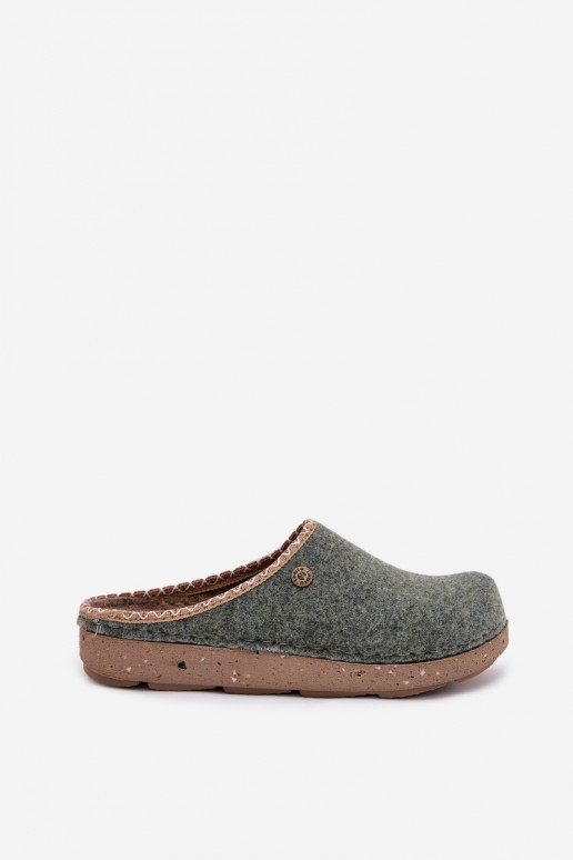 schoenen eigengemaakt Slippers Dames Inblu ED000031 groene kleur