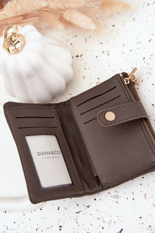 Dames portemonnee van ecoleer grijs Ilissea