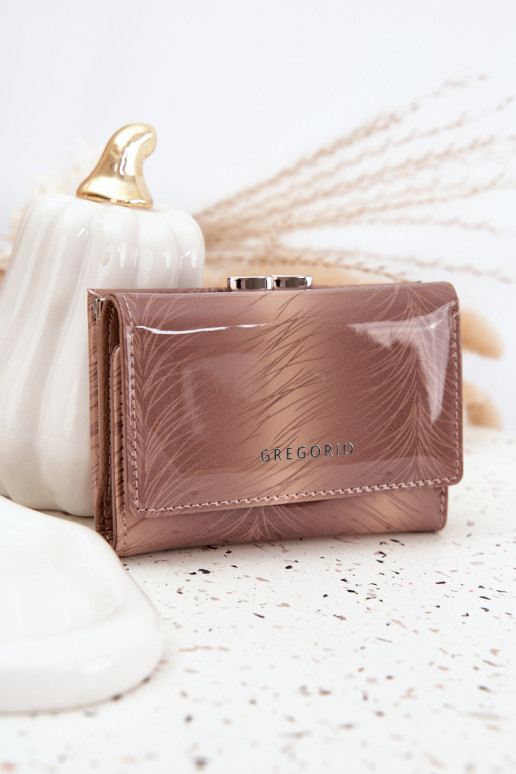 gelakt Dames portemonneeDrobinkami ivoor Cermina