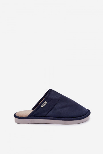 Donkerblauwe heren slippers Selomir 2