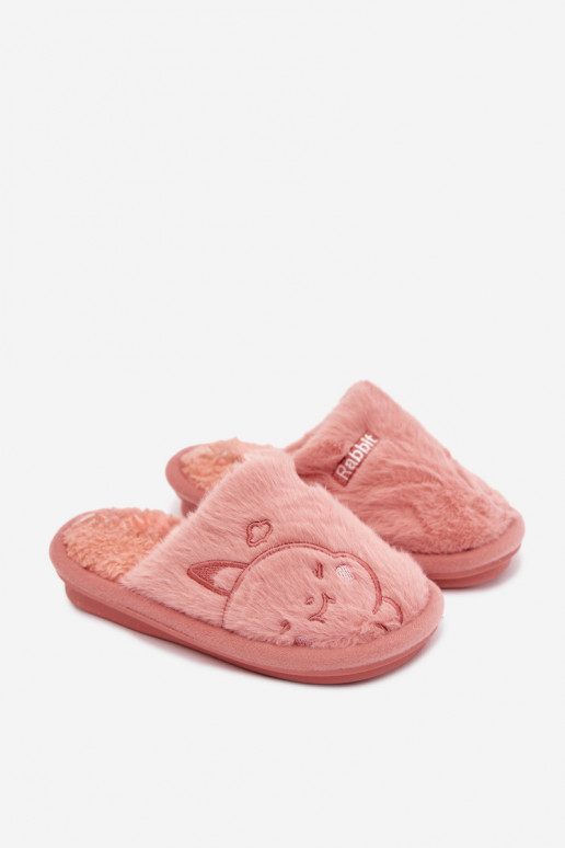 Slippers Kinderen met bont roze Norene