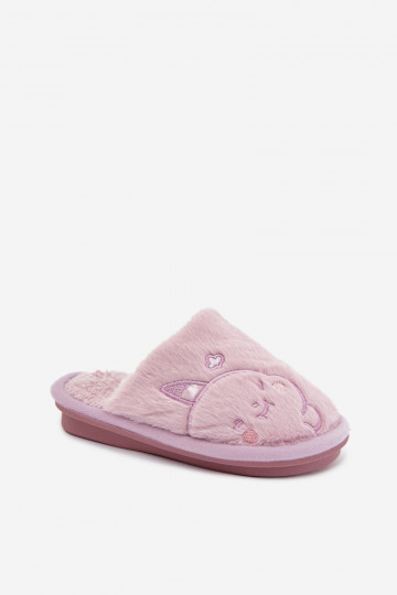 Slippers Kinderen met bont Paars Norene