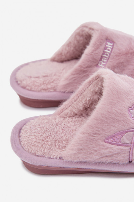 Slippers Kinderen met bont Paars Norene