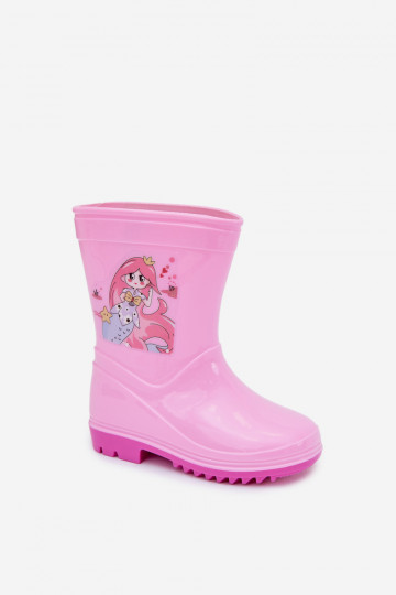 Regenlaarzen Kinderen roze Esalina