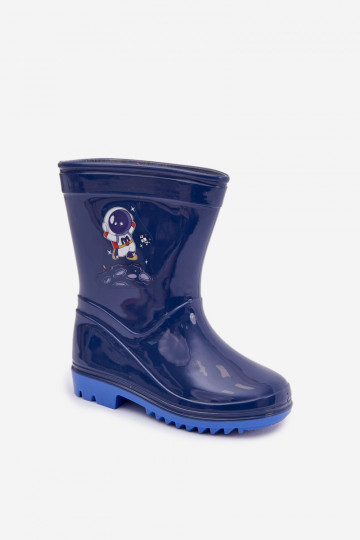 Regenlaarzen Kinderen donkerblauIn Esalina
