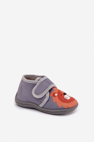 Slippers Kinderen met zelfklevende bevestigingsmiddelen grijs Katline