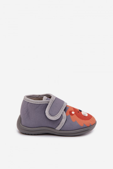 Slippers Kinderen met zelfklevende bevestigingsmiddelen grijs Katline 2