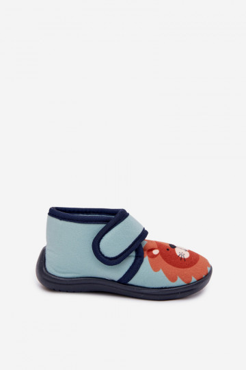 Kinderen blauwe slippers met klittenband „Katline" 2