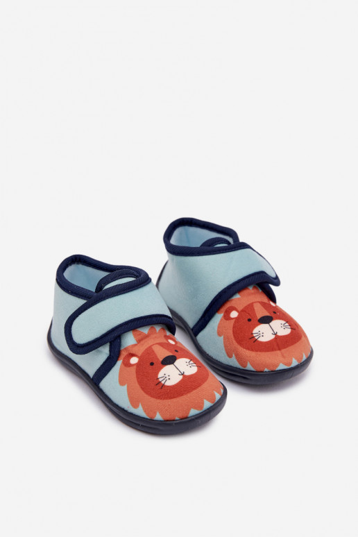 Slippers Kinderen met zelfklevende bevestigingsmiddelen blauIn Katline