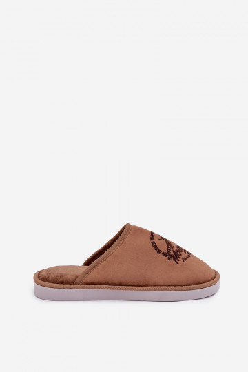 Heren bruine slippers „Tiranne" 2