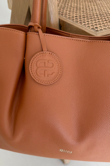 Grote dameshandtas Big Star SS574006 in bruine kleur 2