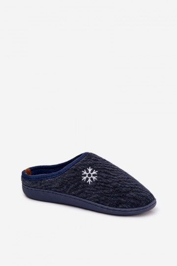 Heren slippers donkerblauw Darline
