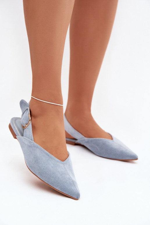 Ballerinas Dames met gespen blauIn Tanelia