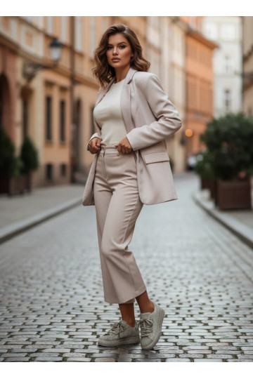 Versierd Sneakers model schoenen Dames groene kleur Calissea