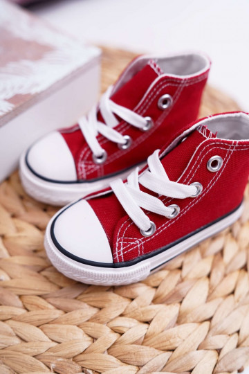 Kinderschoenen met zool rood Filemon
