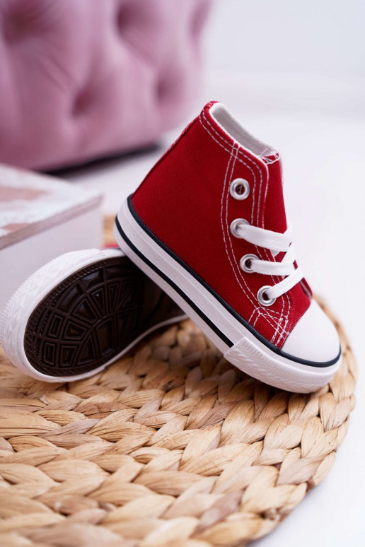 Kinderschoenen met zool rood Filemon
