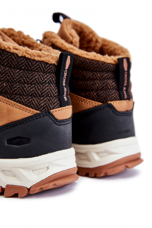 Het heeftnnen opInarmen Laarzen Inandelschoenen Cross Jeans KK1R4021C bruine kleur