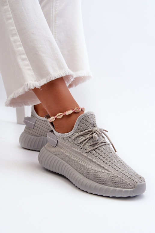 materiaal Persistent model sportschoenen Dames grijs Nelmarie