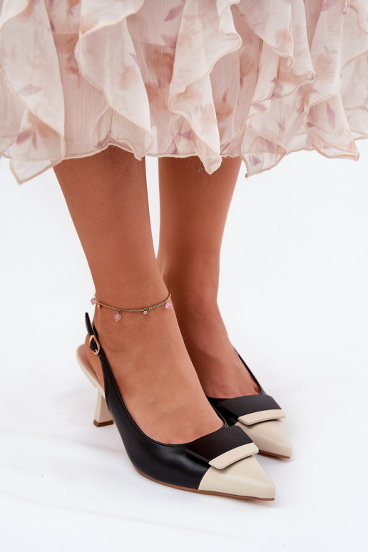 Elegante stijl Hakken met ornamenten Eko Leer zInart Ottoles