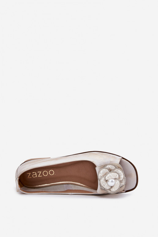 BallerinasOdkrytymi Palcami I Een bloem Zazoo 1870 gouden kleur Przecierany