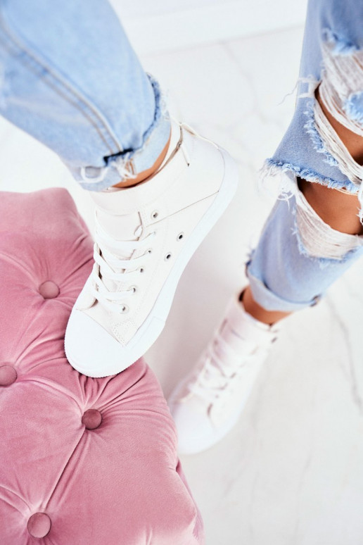 Dames Leer vrijetijdsschoenen met laarzen BIG STAR V274541 Initte kleur