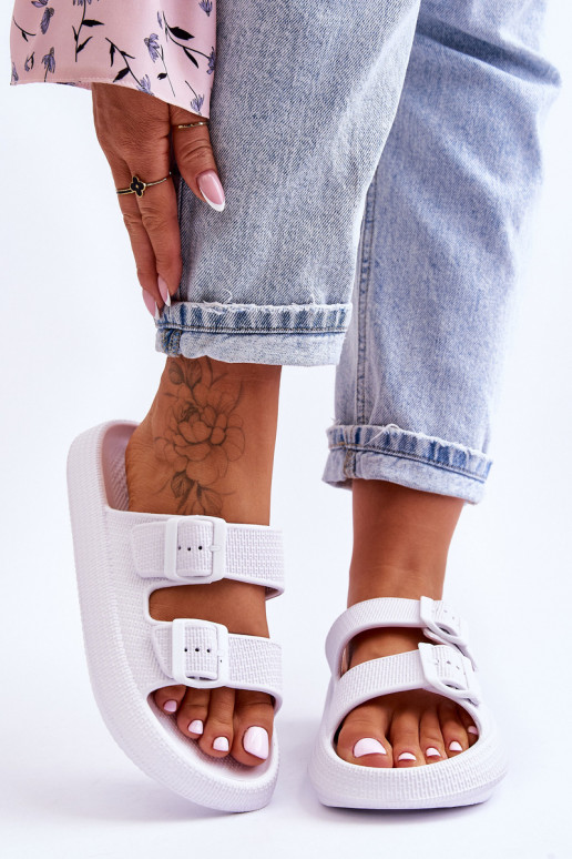 Damesschuimslippers Met Strepen Initte kleur Sharmen