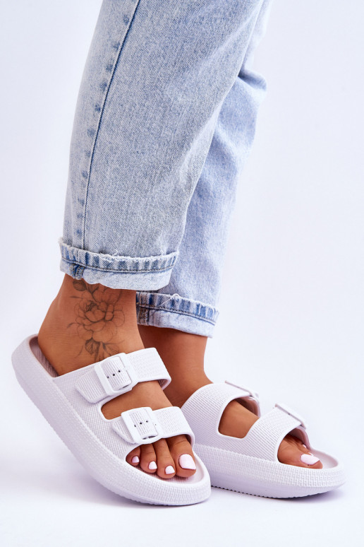 Damesschuimslippers Met Strepen Initte kleur Sharmen