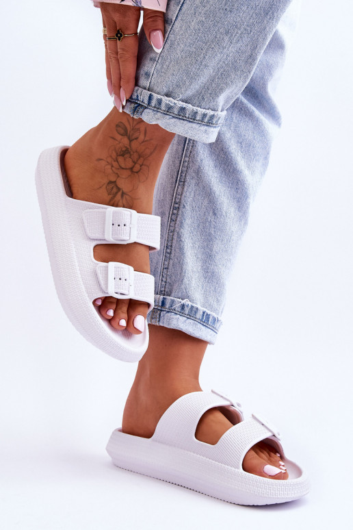 Damesschuimslippers Met Strepen Initte kleur Sharmen