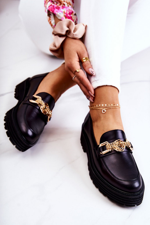 Dames schoenen gouden kleur Ozdoba Leer Laura Messi 2383 zInart