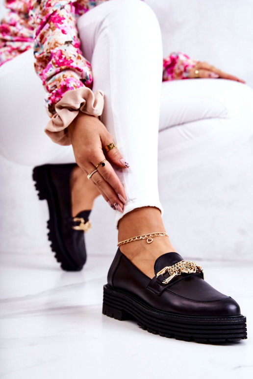 Dames schoenen gouden kleur Ozdoba Leer Laura Messi 2383 zInart