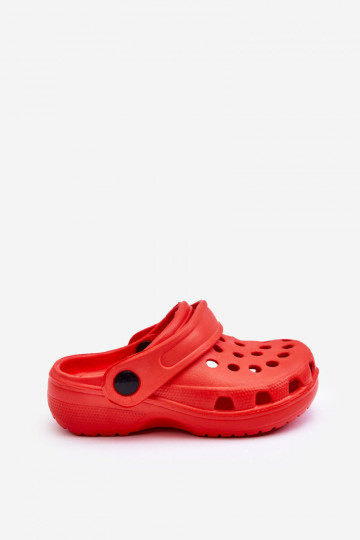 LichtgeInicht pantoffels Kinder Crocs Slippers rood Percy 2