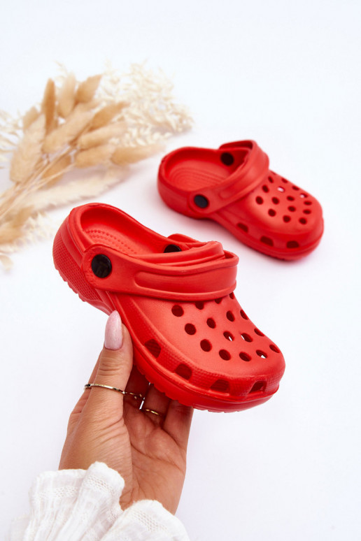 LichtgeInicht pantoffels Kinder Crocs Slippers rood Percy