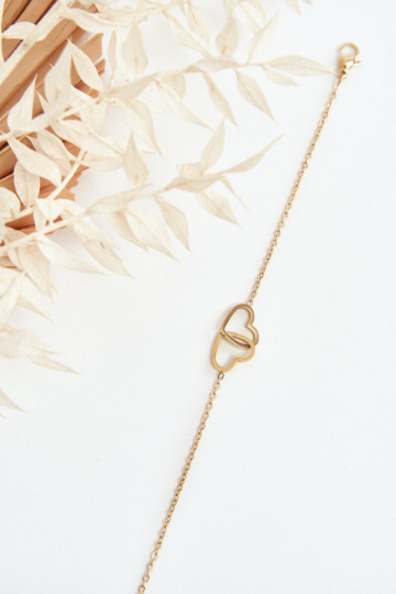 Armband Met Harten gouden kleur 2