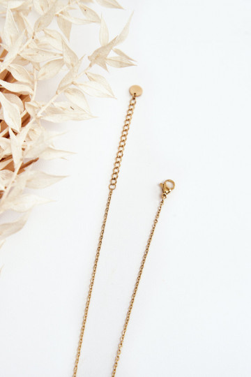Fijne ketting Met Harten gouden kleur 2