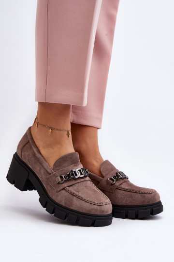 Mocassins Op enorme hakken beige Eriella 2