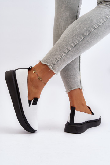 Dames espadrilles Leer met platform Initte kleur Tigera 2