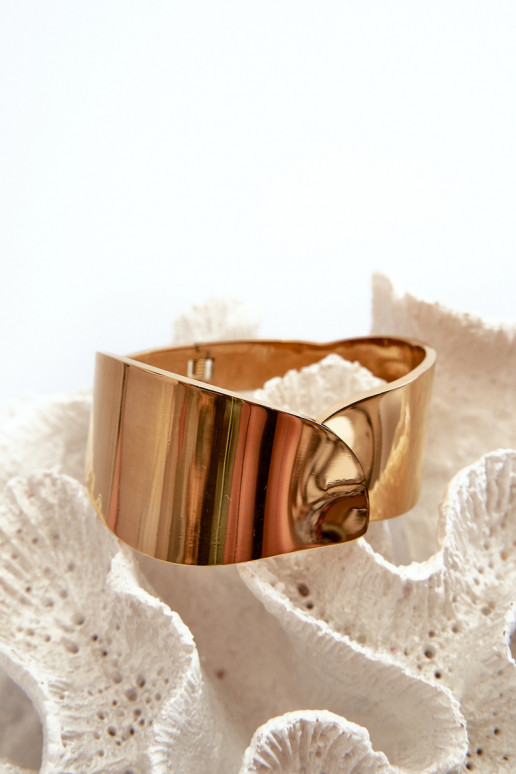 Gładka Armband uit roestvrij staal gouden kleur