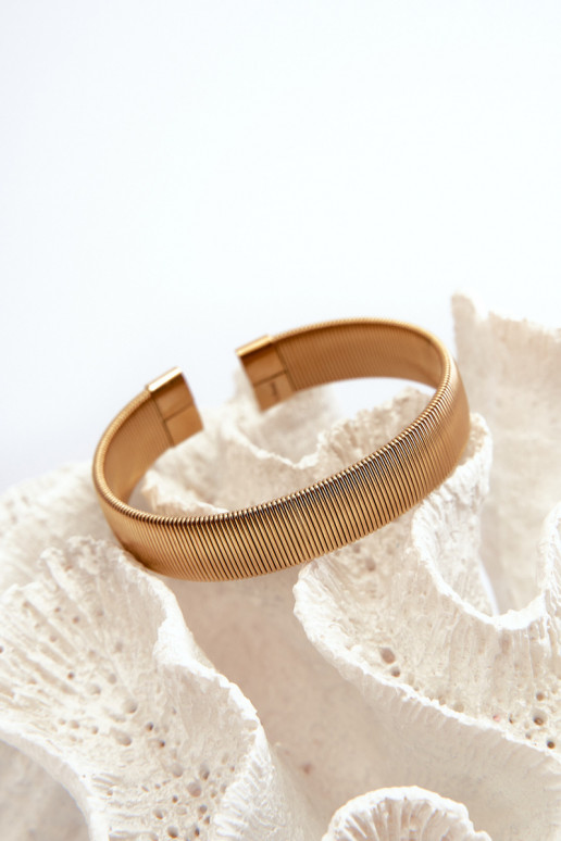 Elastyczna Armband Dames uit roestvrij staal gouden kleur