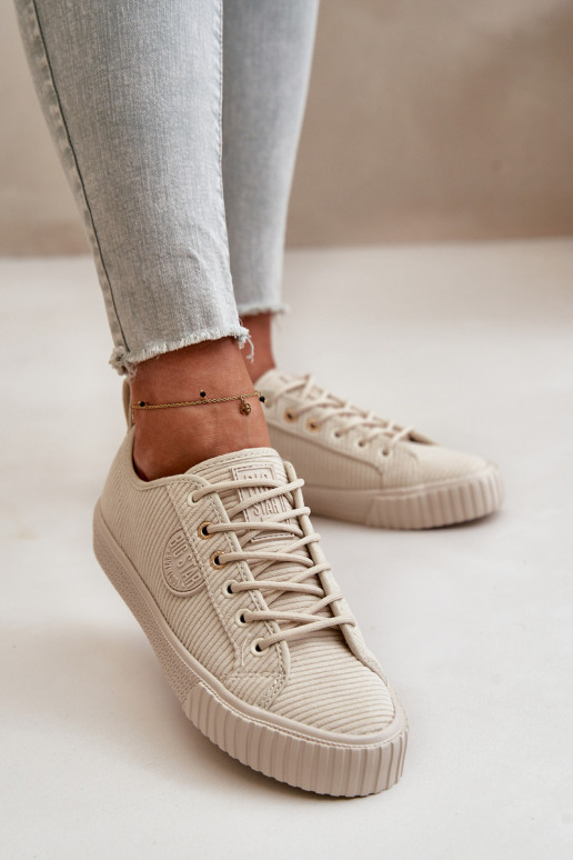 Flueel Vrijetijdsschoenen opInarmen Big Star OO274812 Hi-Poly System beige