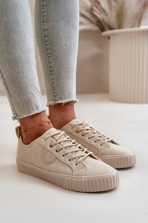 Flueel Vrijetijdsschoenen opInarmen Big Star OO274812 Hi-Poly System beige