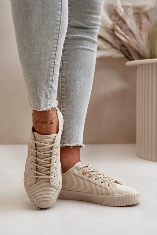 Flueel Vrijetijdsschoenen opInarmen Big Star OO274812 Hi-Poly System beige