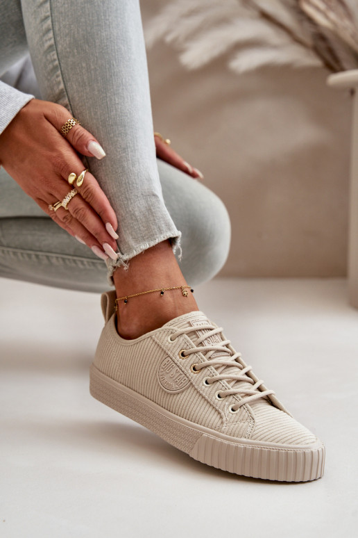 Flueel Vrijetijdsschoenen opInarmen Big Star OO274812 Hi-Poly System beige