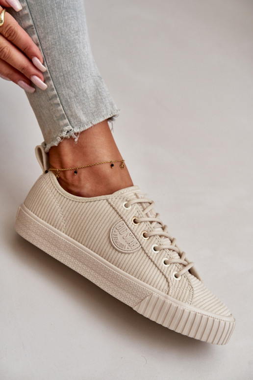 Flueel Vrijetijdsschoenen opInarmen Big Star OO274812 Hi-Poly System beige