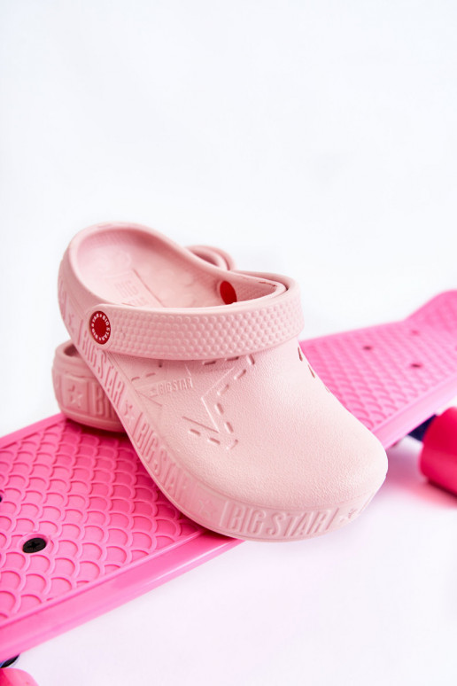 Kinderen LichtgeInicht pantoffels Crocs Big Star II375007 roze
