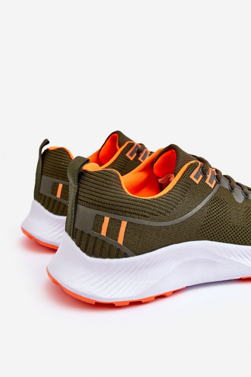 Het klassieke model Het heeftnnen Sportieve stijl schoenen met veters kaki kleuren Jasper