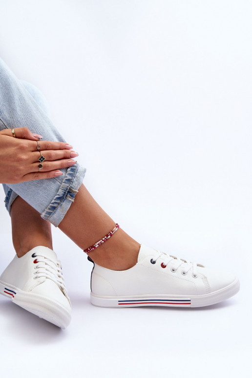 Leer sportschoenen Dames Initte kleur Mossaia